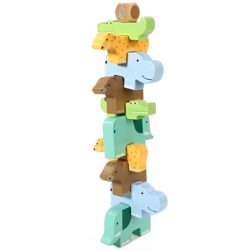 SOKA Wild Animal Stacking – Montessori-Inspired Wooden Balance Puzzle Toy