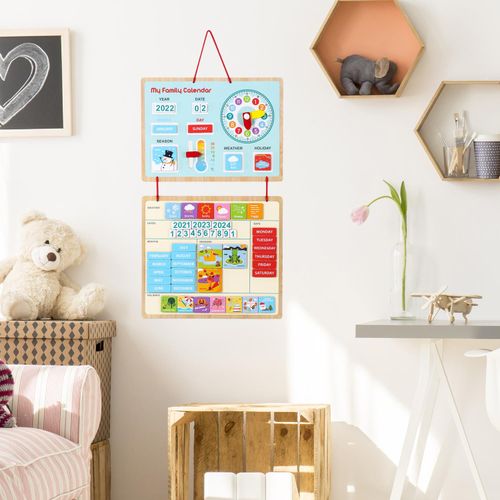SOKA My Family Calendar – Wooden Wall Learning Tool