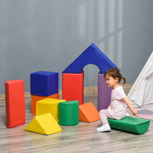 11-Piece Soft Foam Puzzle Blocks Set – Toddler-Safe Learning & Sensory Toy