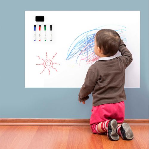 Vinsani Magnetic Whiteboard 60×90 cm – Dry Wipe Planner with Accessories