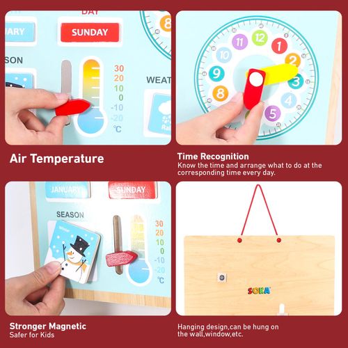 SOKA My Family Calendar – Wooden Wall Learning Tool