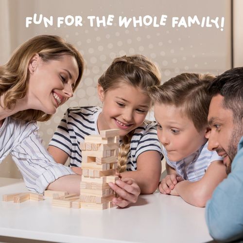 Child playing with wooden balance toy to develop hand–eye coordination and steady movement