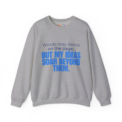 Creative Expression Crewneck – Unisex Cotton Sweatshirt Celebrating Neurodivergent Strength