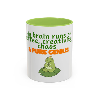 Pure Genius Mug – 11oz Accent Ceramic Drinkware