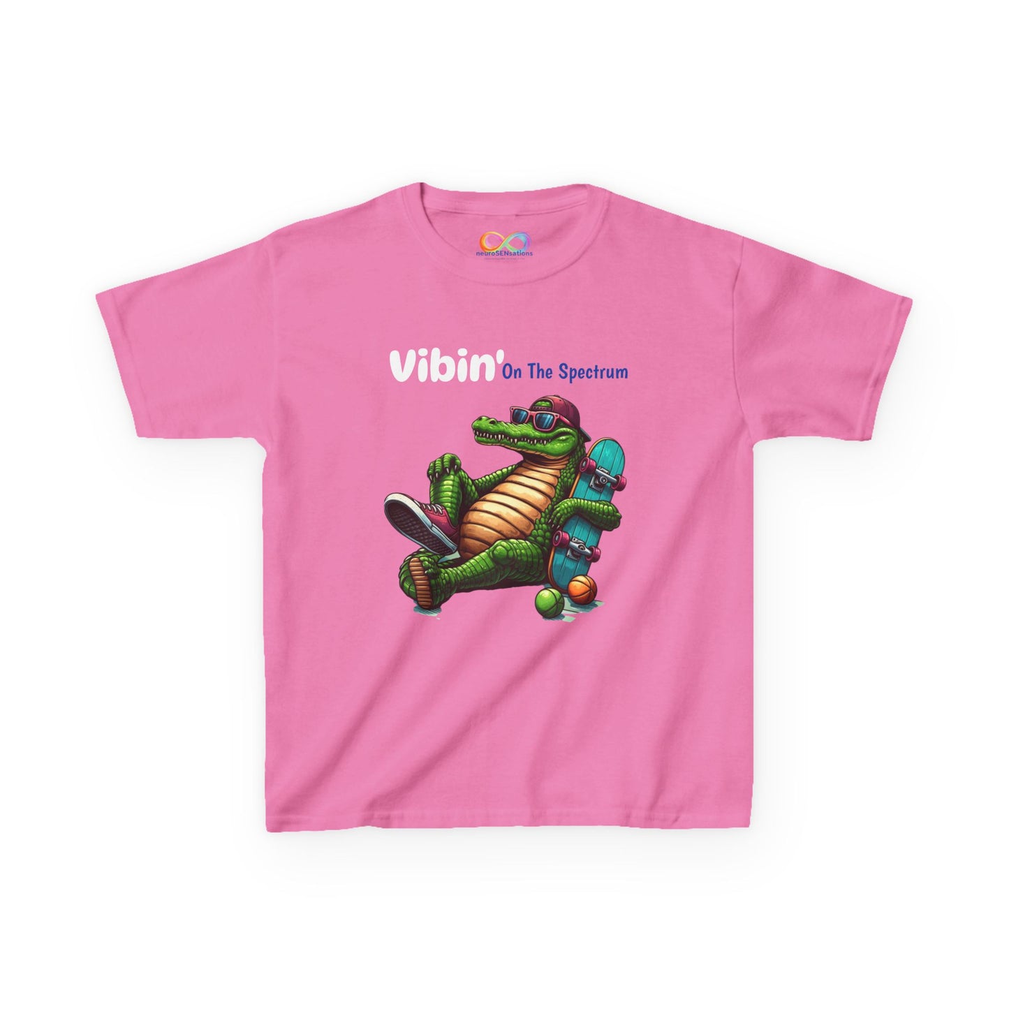 Vibin’ Kids Tee – Colourful Cotton T-Shirt for Neurodivergent Joy