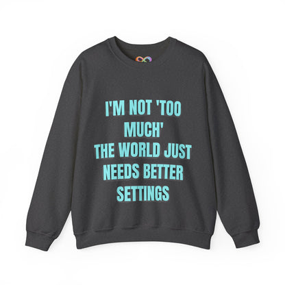 Better Settings Crewneck – Unisex Heavy Blend Sweatshirt