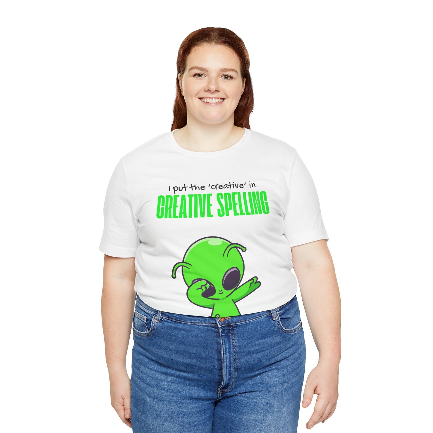 I Pur the 'creative' in creative spelling Unisex Jersey Tee