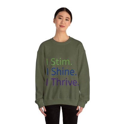 Empowerment Unisex Crewneck – Cosy Cotton Sweatshirt for Neurodivergent Joy