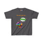 Dino Ear Defender Kids Tee – Sensory-Friendly Cotton T-Shirt for Expressive Style