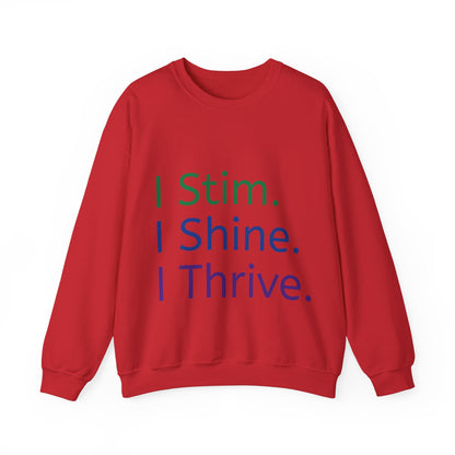 Empowerment Unisex Crewneck – Cosy Cotton Sweatshirt for Neurodivergent Joy