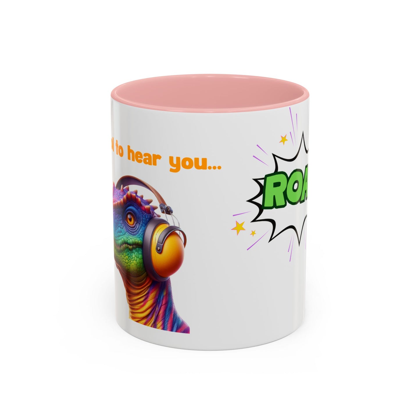Dinosaur Ear Defender Mug – Colourful Ceramic Cup for Sensory Awareness