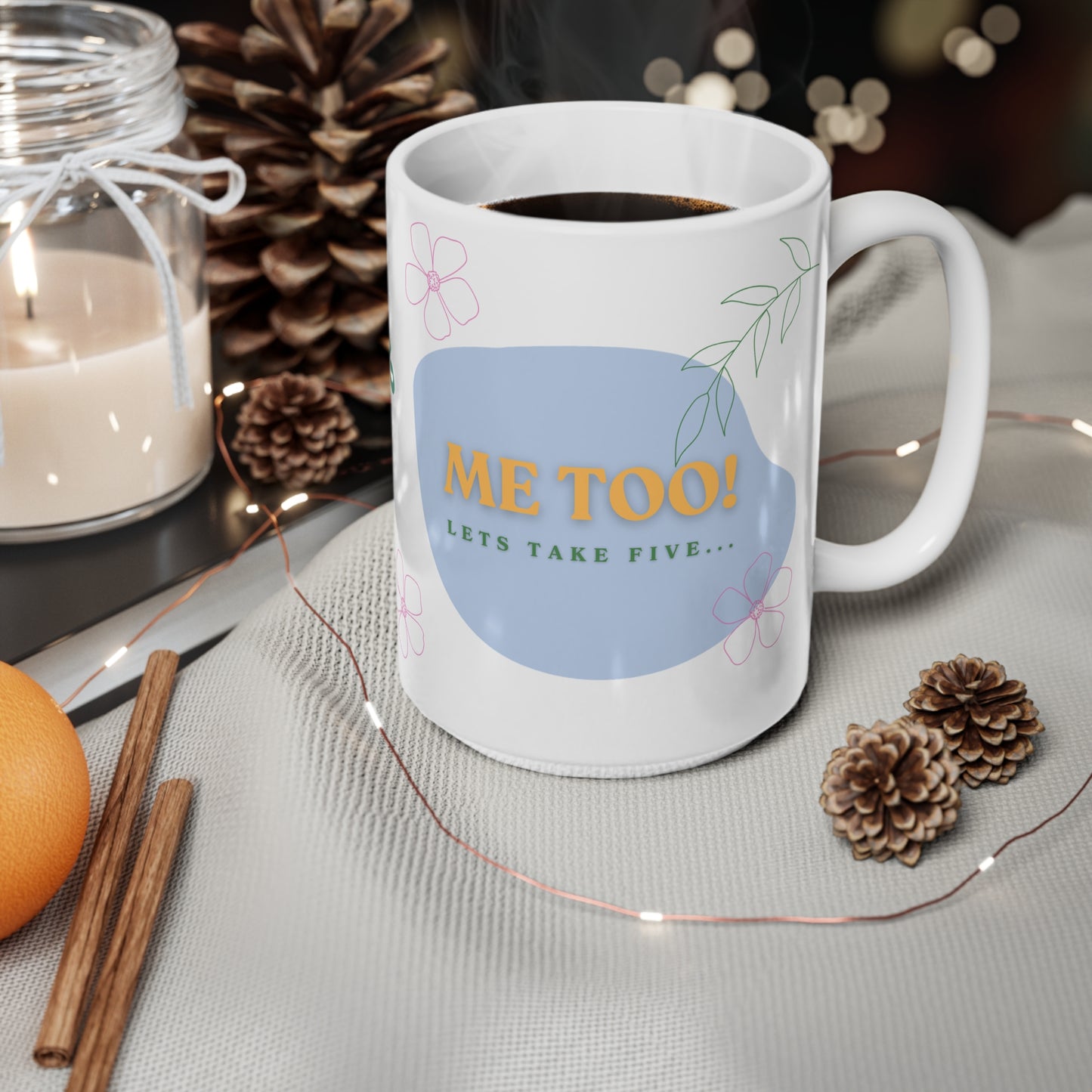 15oz Ceramic Mug – Sensory-Friendly Reminder Edition