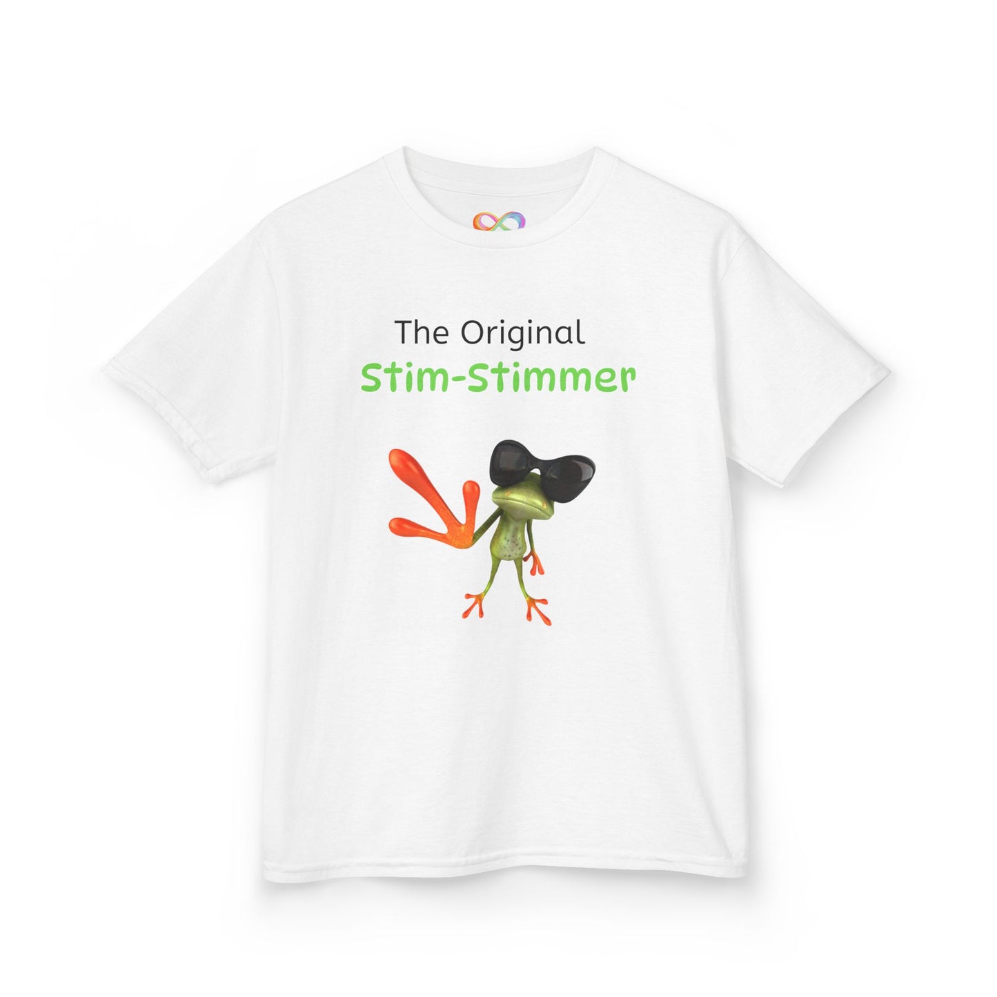 Stim-Stimmer Kids Tee – Colourful Cotton T-Shirt for Neurodivergent Joy