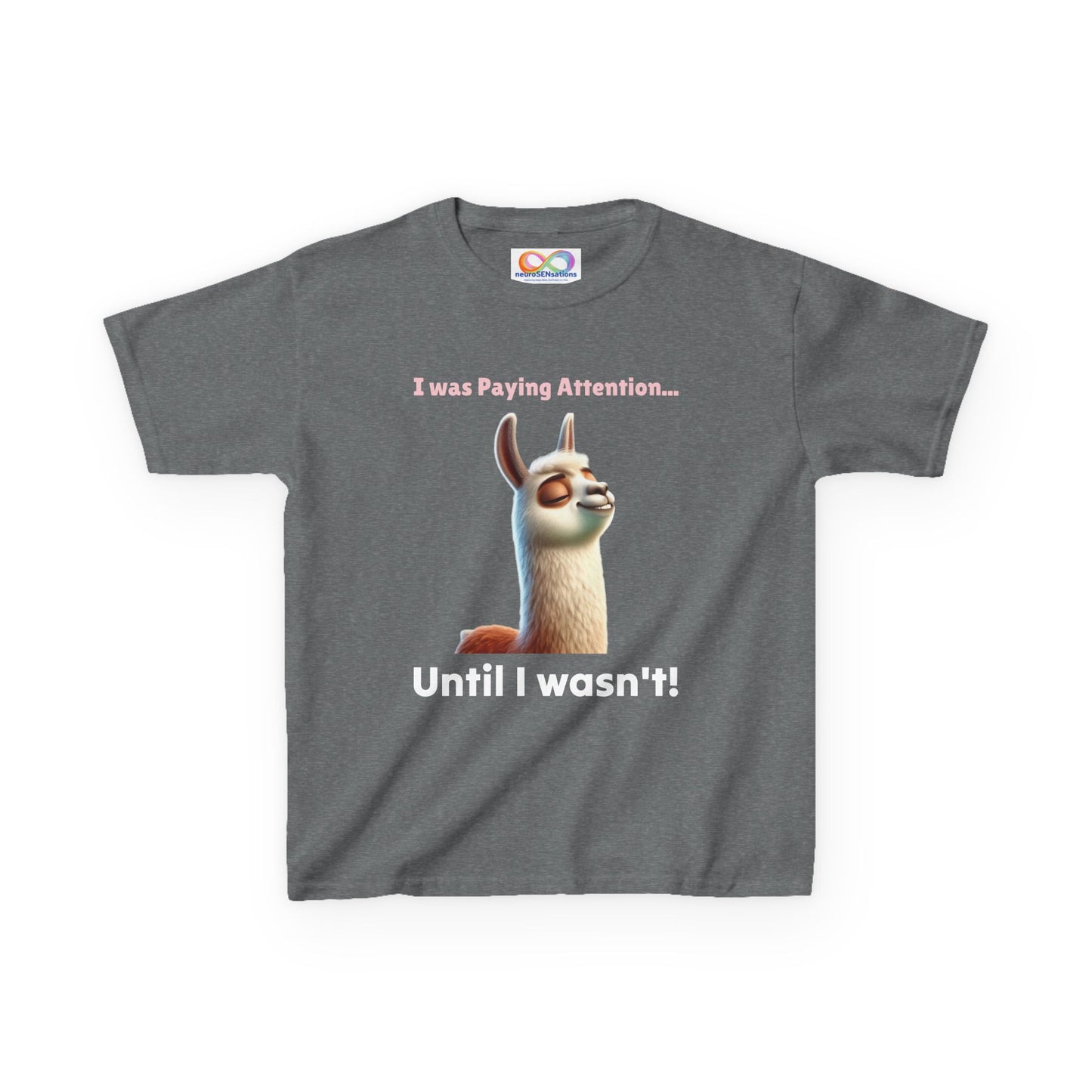 Attention Shift Kids Tee – Colourful Cotton T-Shirt for Neurodivergent Expression