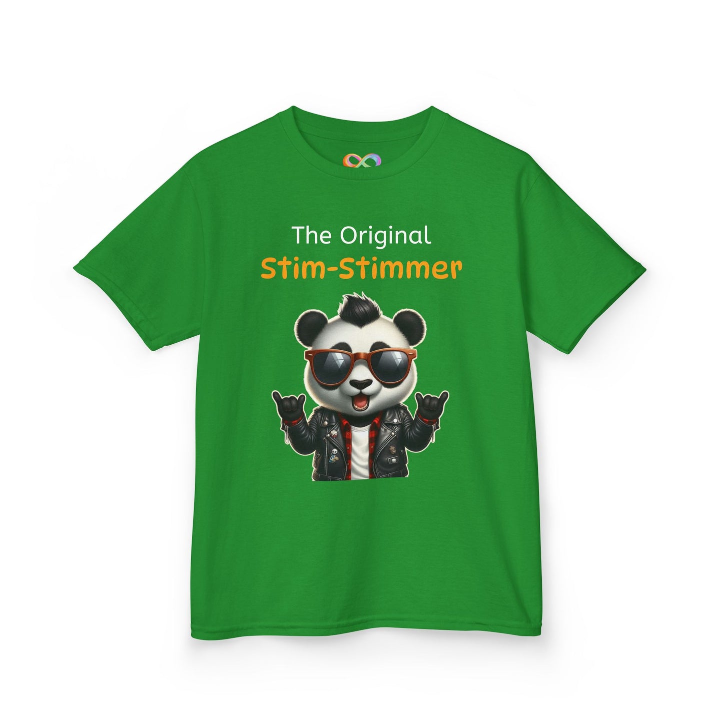 Panda Kids Tee – Colourful Cotton T-Shirt Celebrating Neurodivergent Movement & Joy
