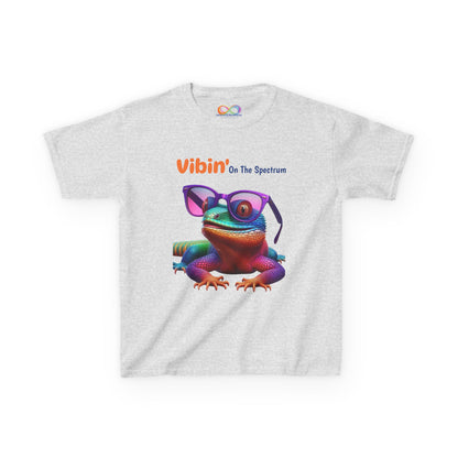 Vibin’ On The Spectrum Tee – Colourful Kids Graphic Shirt