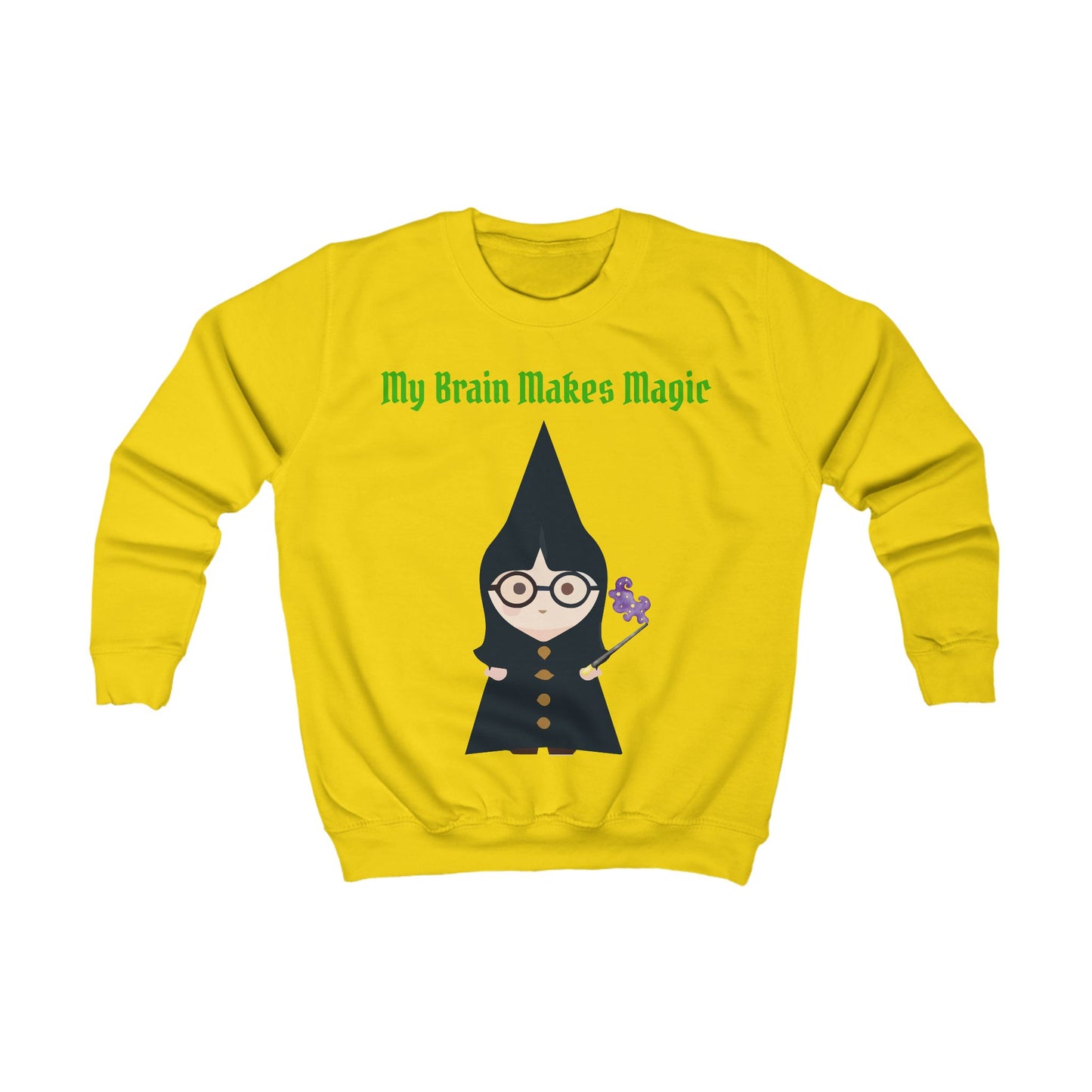 Girls Magical Kids Sweatshirt – Colourful Cotton Jumper Celebrating Neurodivergent Creativity