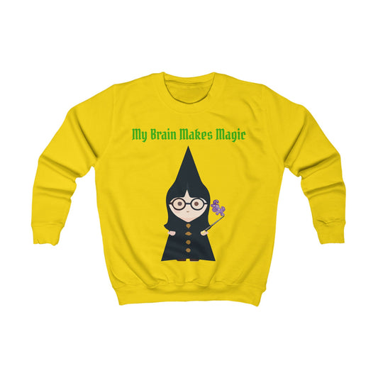 Girls Magical Kids Sweatshirt – Colourful Cotton Jumper Celebrating Neurodivergent Creativity