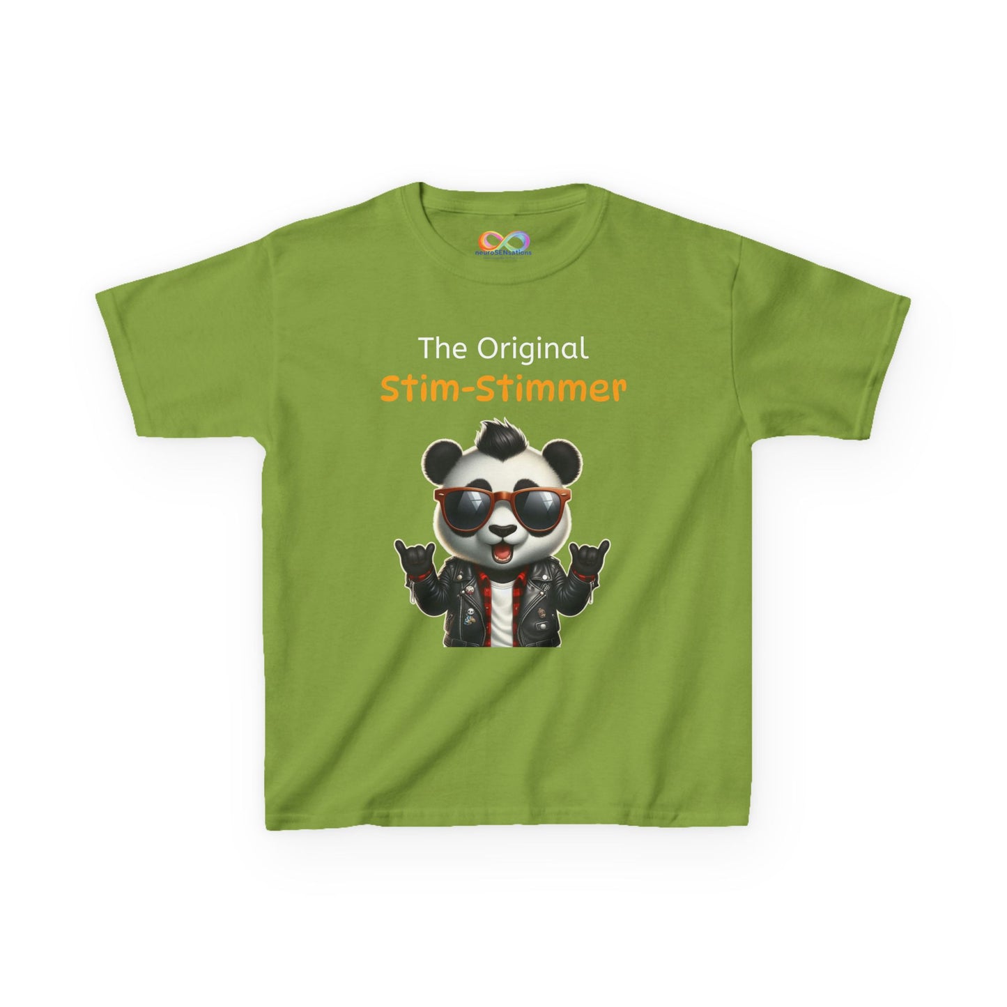 Panda Kids Tee – Colourful Cotton T-Shirt Celebrating Neurodivergent Movement & Joy