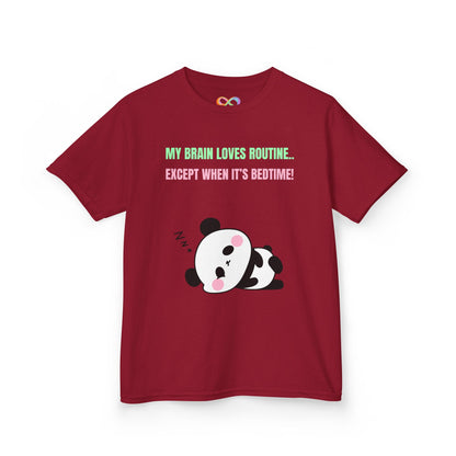 Panda Sleepy Time Kids Tee – Routine-Loving Edition