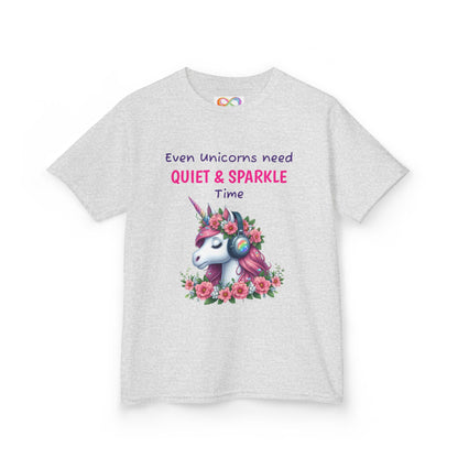 Unicorn Kids Tee – Colourful Cotton T-Shirt Celebrating Quiet Strength & Neurodivergent Joy
