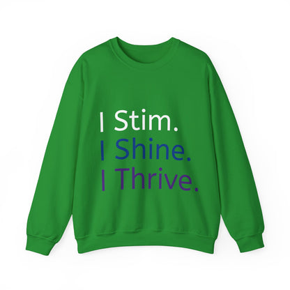Empowerment Unisex Crewneck – Cosy Cotton Sweatshirt for Neurodivergent Joy