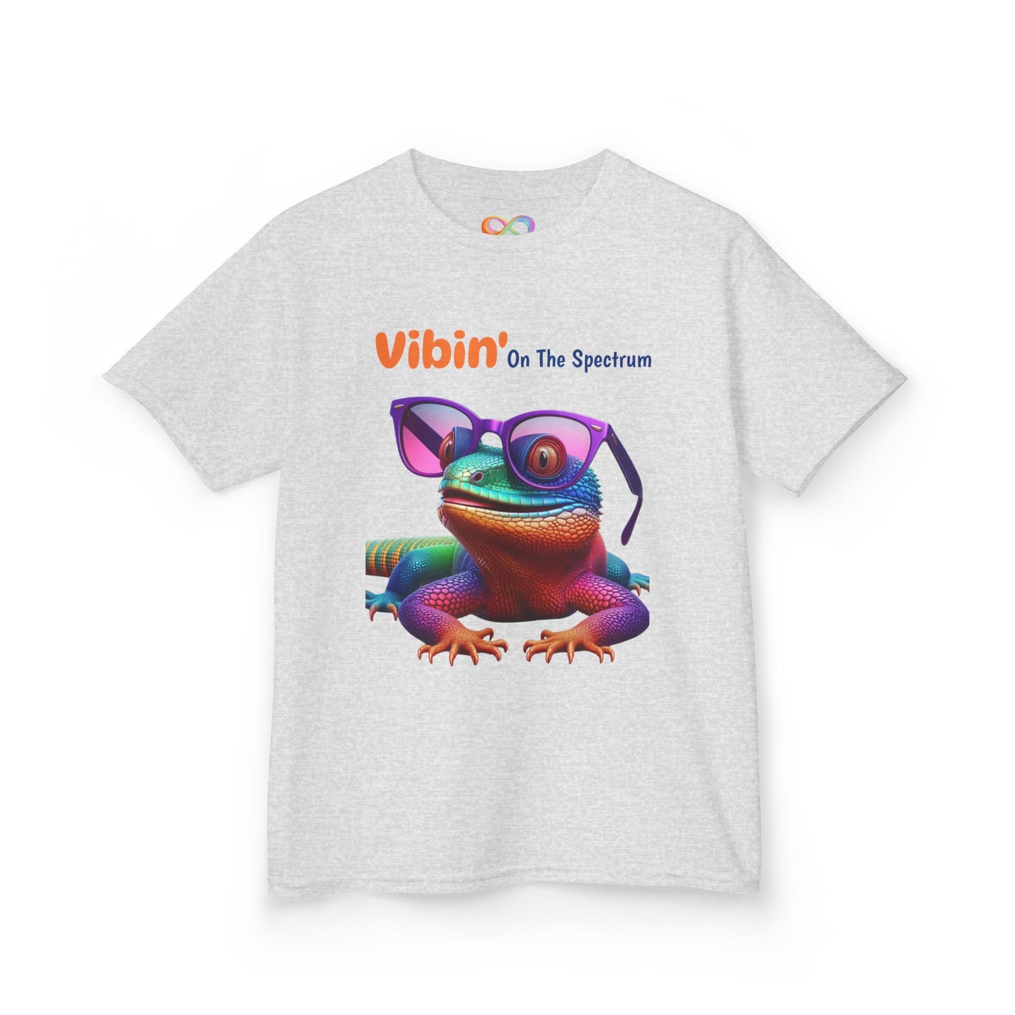 Vibin’ On The Spectrum Tee – Colourful Kids Graphic Shirt