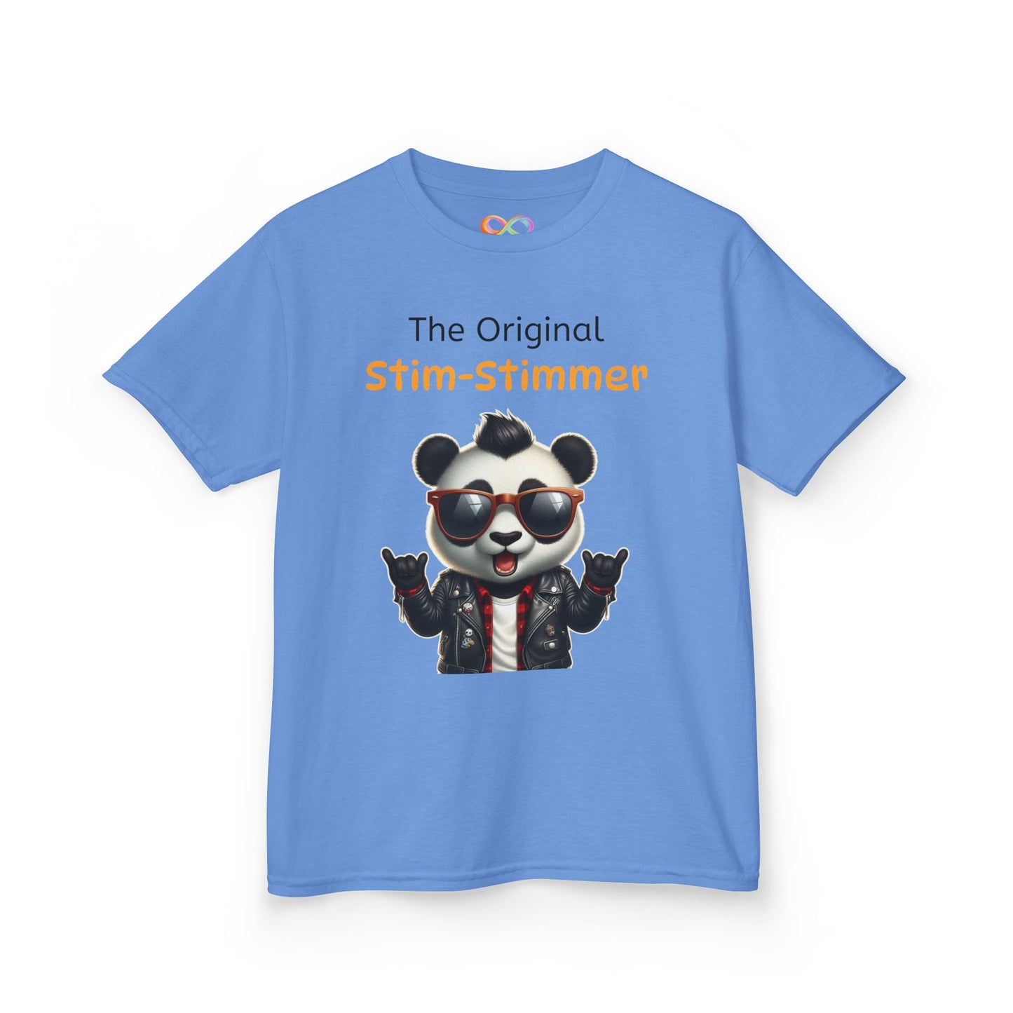 Panda Kids Tee – Colourful Cotton T-Shirt Celebrating Neurodivergent Movement & Joy