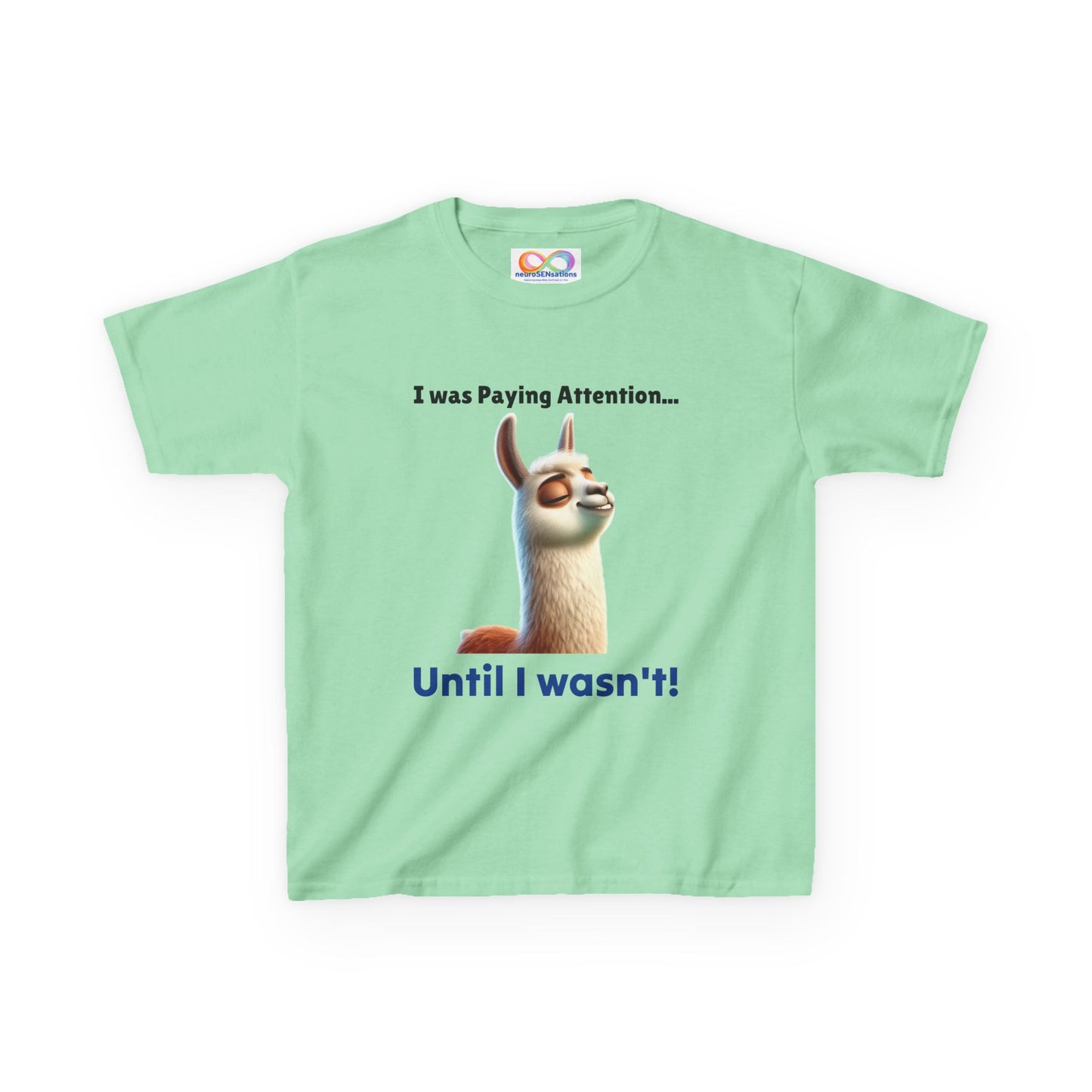 Attention Shift Kids Tee – Colourful Cotton T-Shirt for Neurodivergent Expression