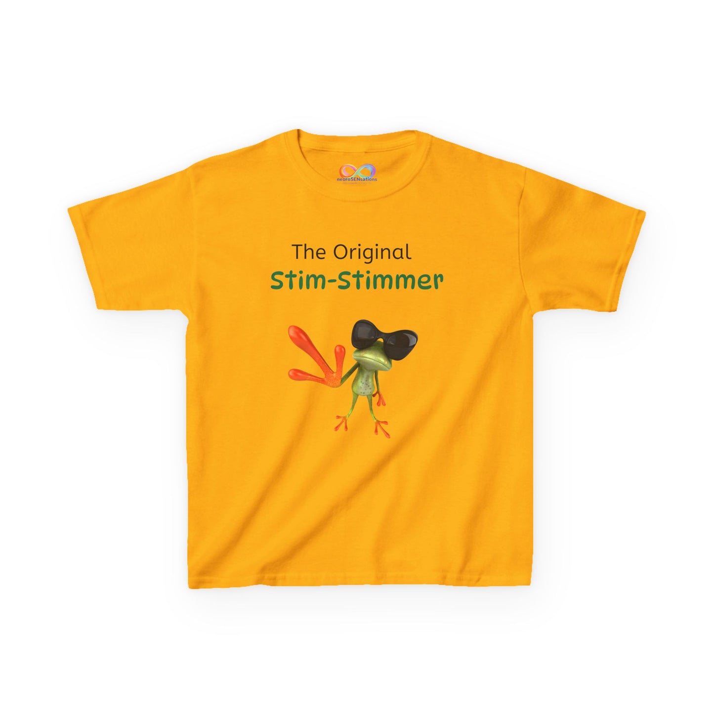Stim-Stimmer Kids Tee – Colourful Cotton T-Shirt for Neurodivergent Joy