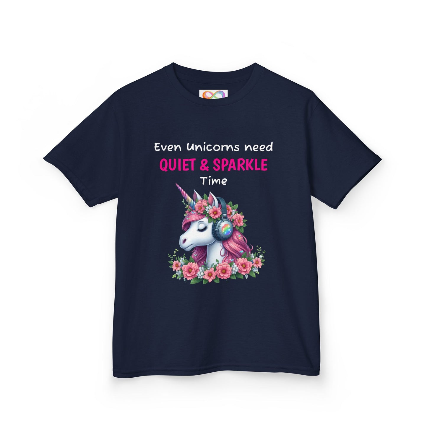Unicorn Kids Tee – Colourful Cotton T-Shirt Celebrating Quiet Strength & Neurodivergent Joy