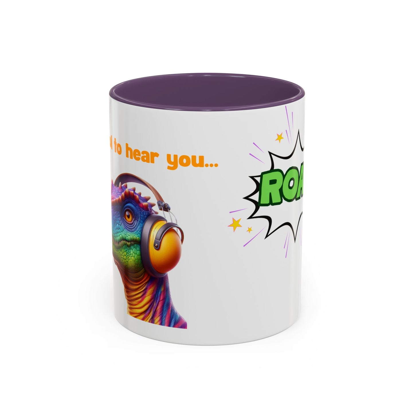 Dinosaur Ear Defender Mug – Colourful Ceramic Cup for Sensory Awareness