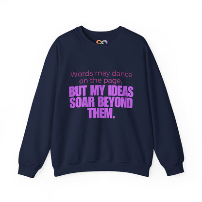 Creative Expression Crewneck – Unisex Cotton Sweatshirt Celebrating Neurodivergent Strength