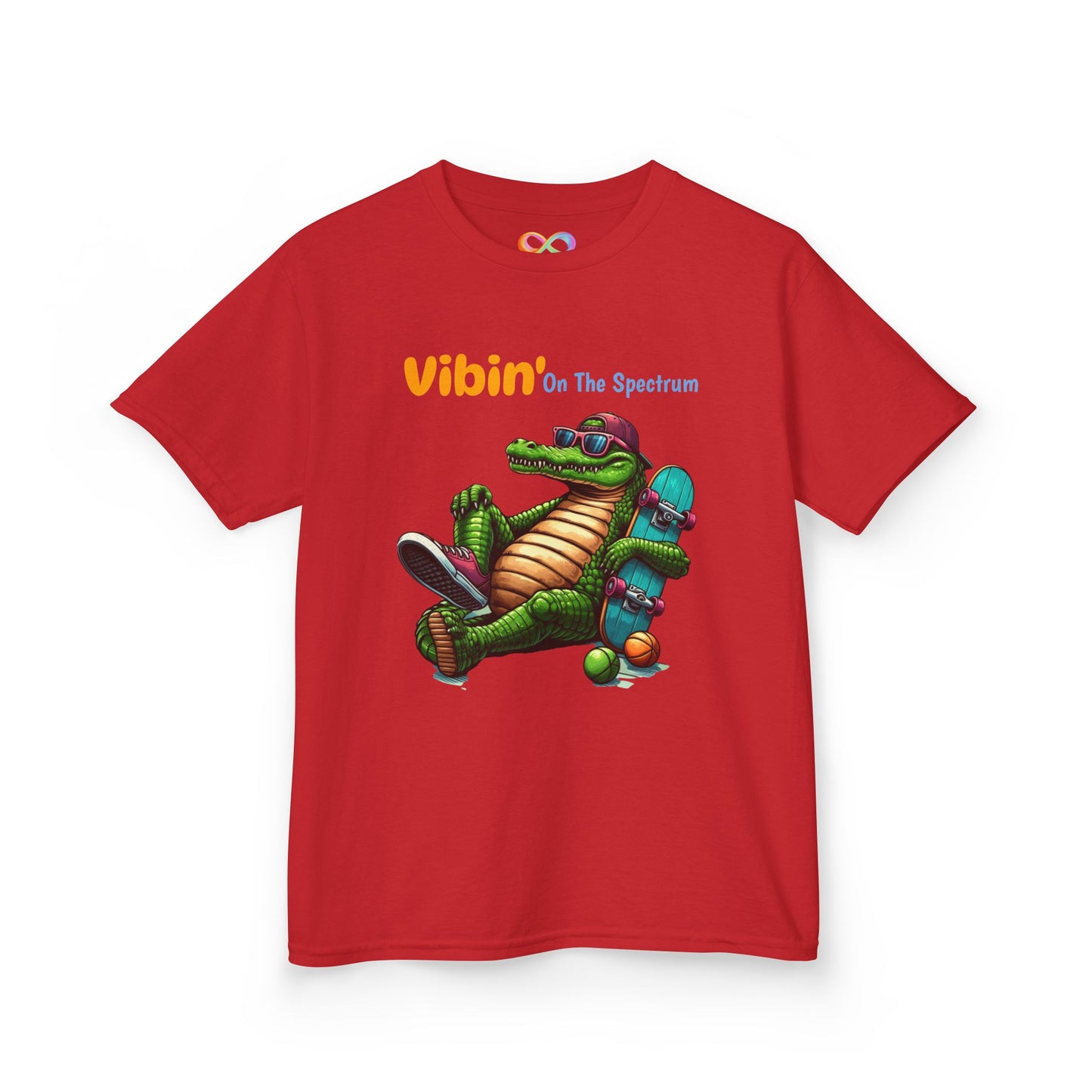 Vibin’ Kids Tee – Colourful Cotton T-Shirt for Neurodivergent Joy