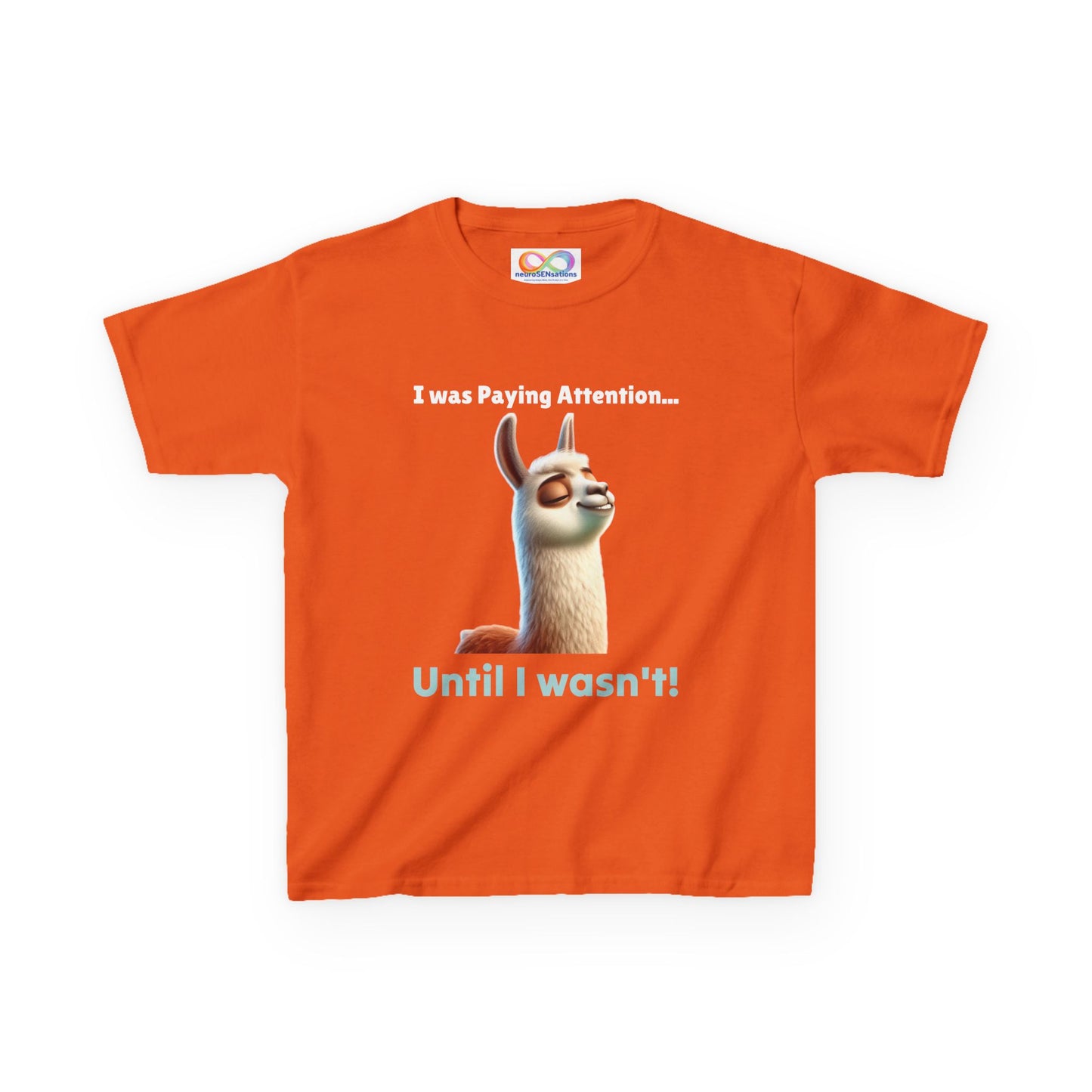 Attention Shift Kids Tee – Colourful Cotton T-Shirt for Neurodivergent Expression