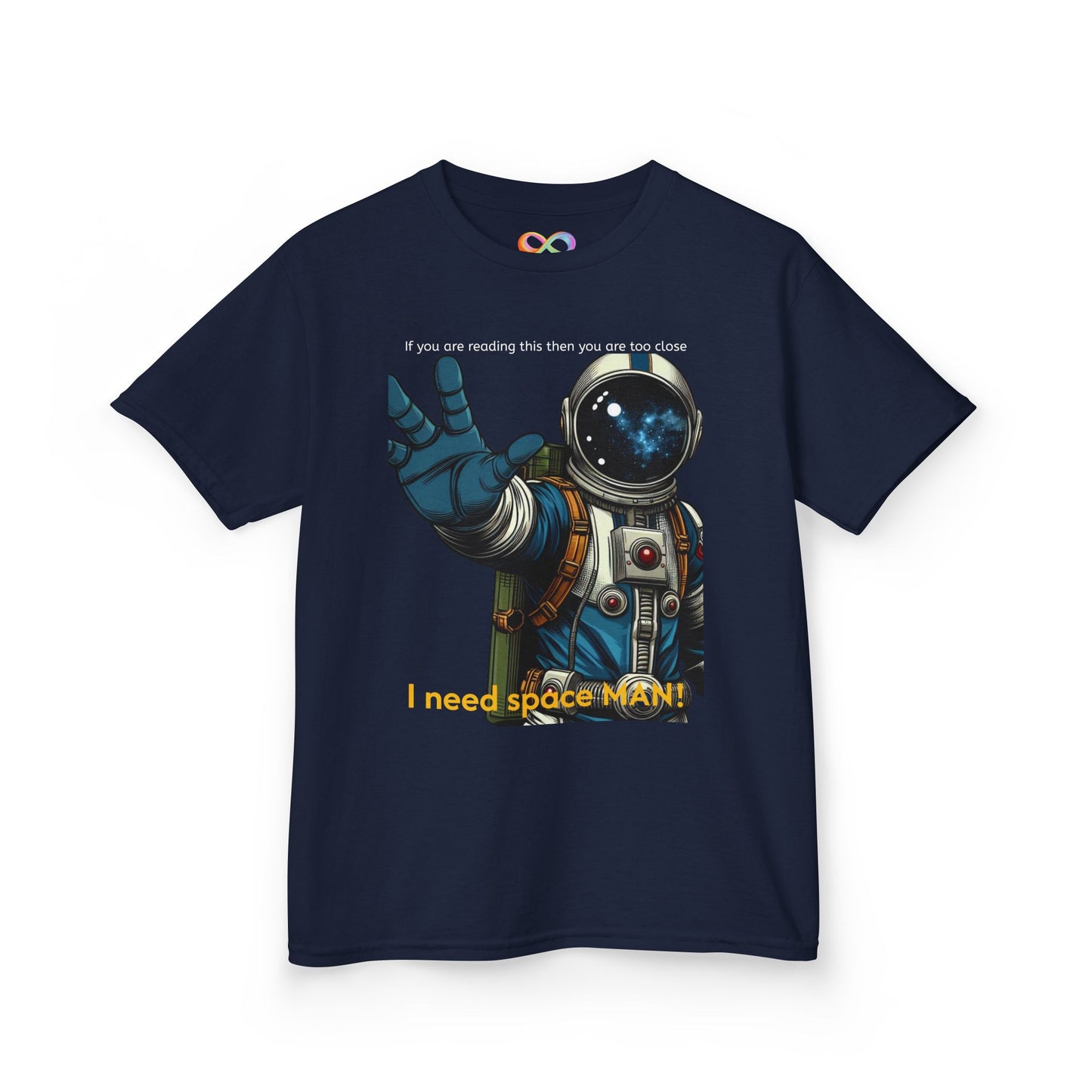 I Need Space Tee – Kids Cotton Shirt with Astronaut Graphic