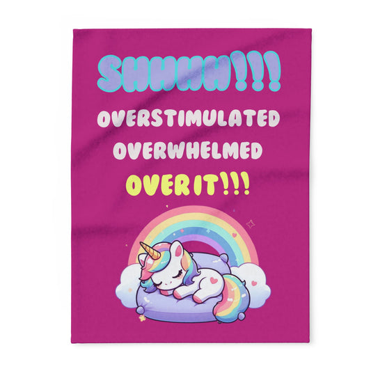 Cozy Unicorn Fleece Blanket – Colourful, Soft Throw for Children & Home