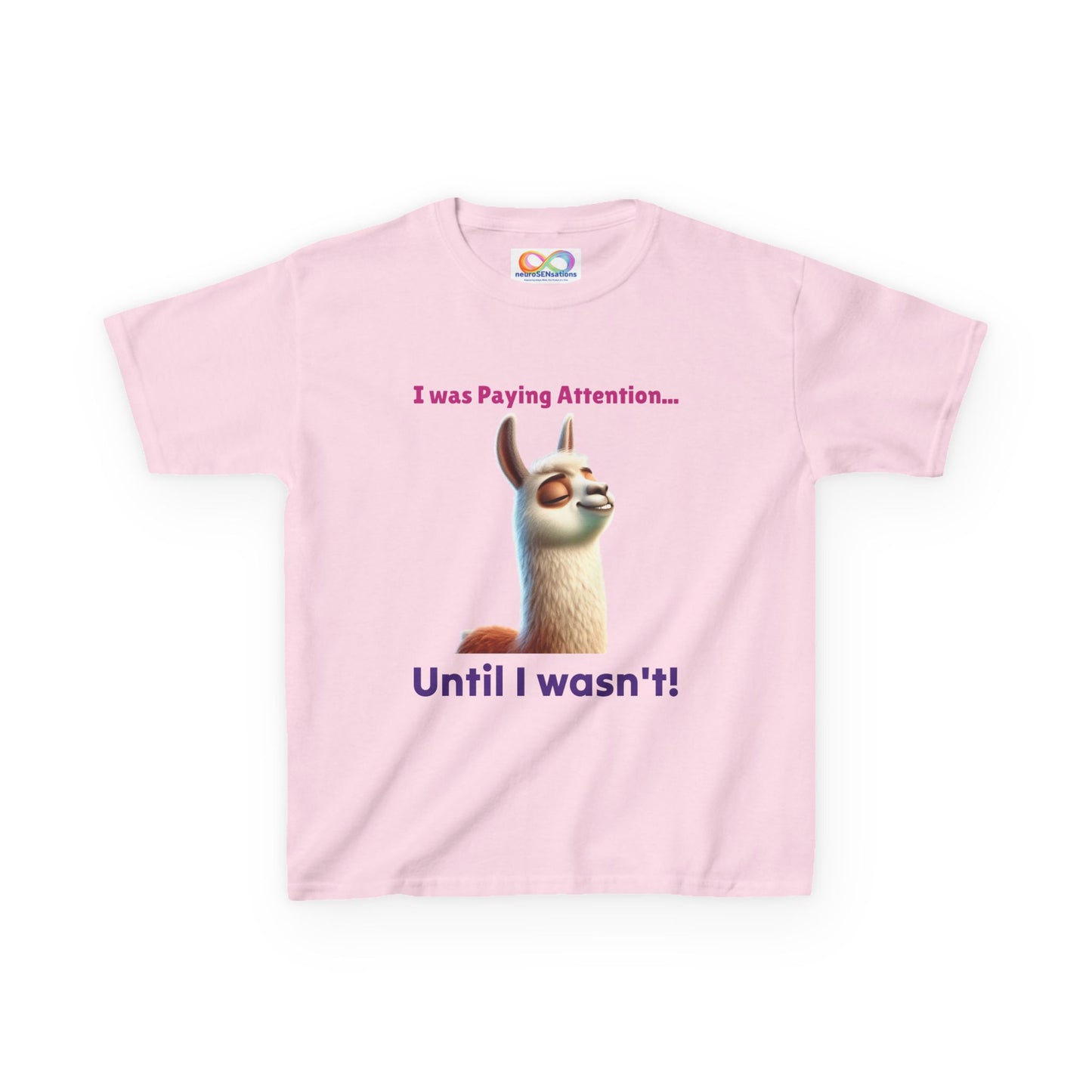 Attention Shift Kids Tee – Colourful Cotton T-Shirt for Neurodivergent Expression