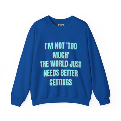 Better Settings Crewneck – Unisex Heavy Blend Sweatshirt