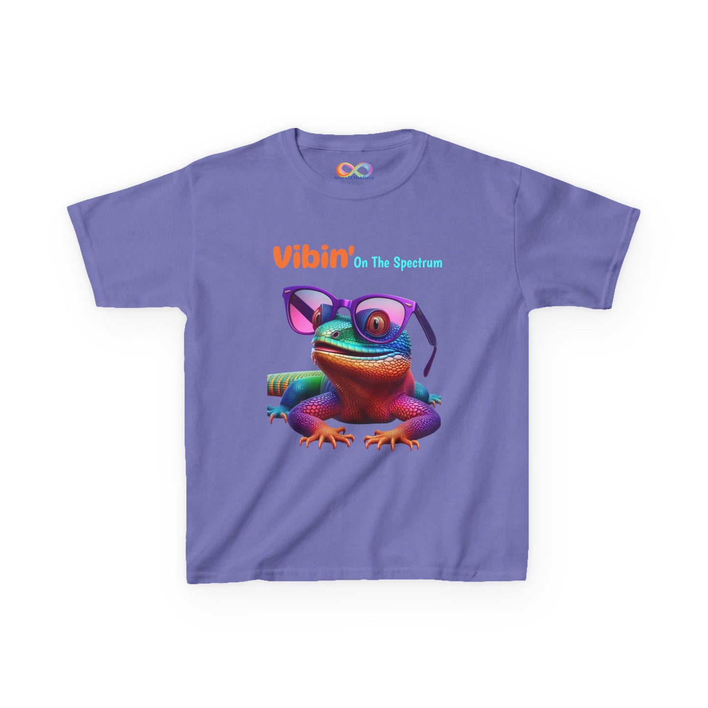 Vibin’ On The Spectrum Tee – Colourful Kids Graphic Shirt