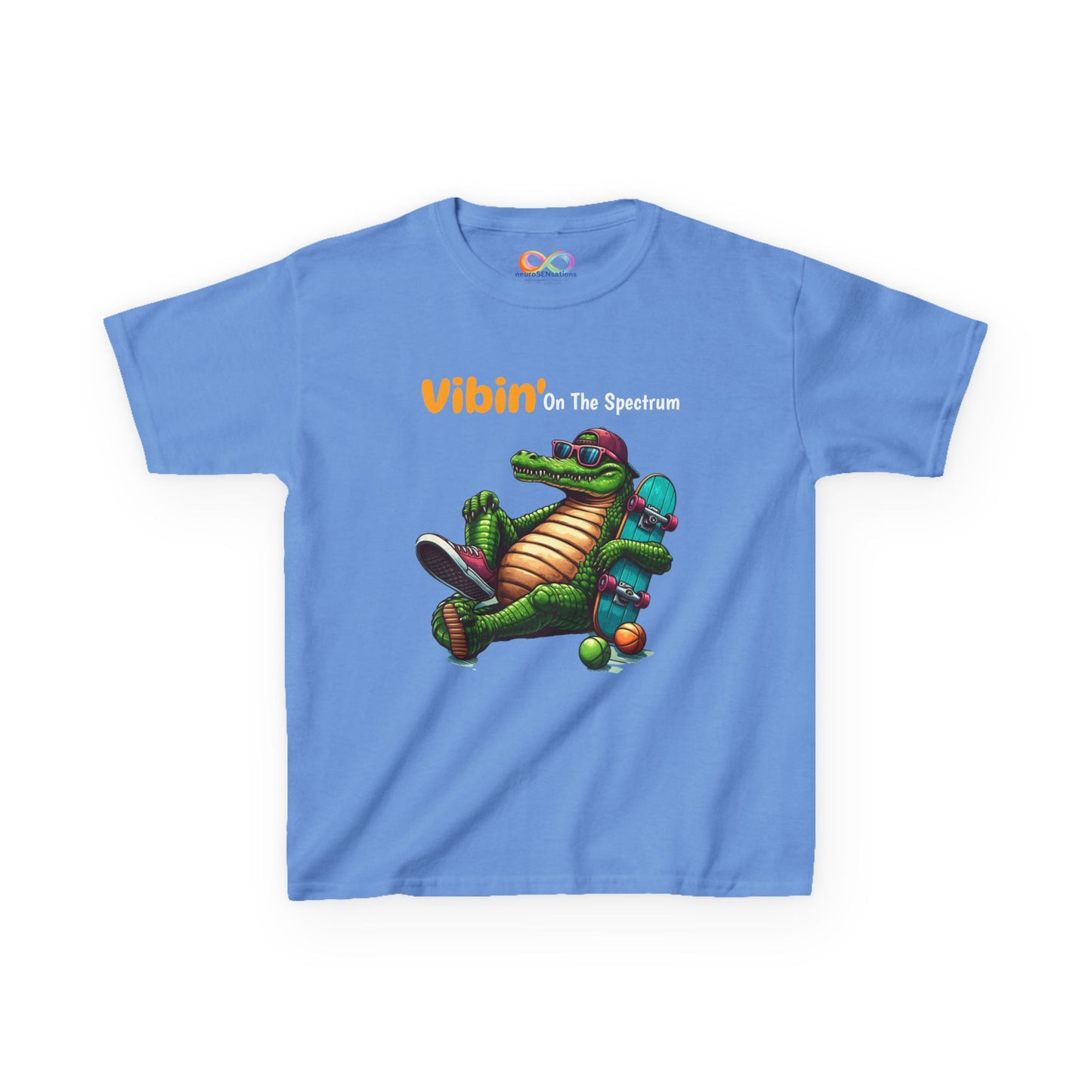 Vibin’ Kids Tee – Colourful Cotton T-Shirt for Neurodivergent Joy