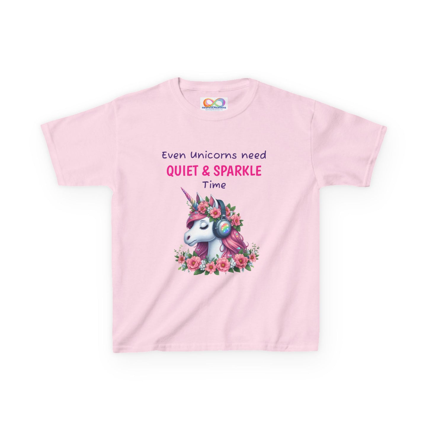 Unicorn Kids Tee – Colourful Cotton T-Shirt Celebrating Quiet Strength & Neurodivergent Joy