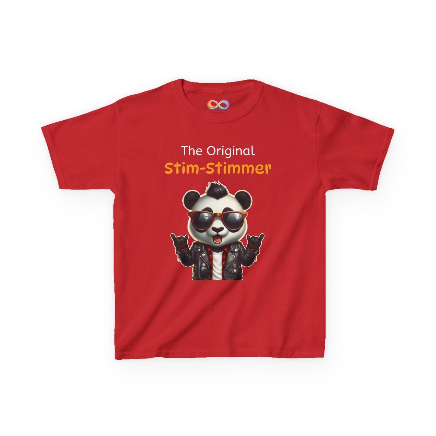 Panda Kids Tee – Colourful Cotton T-Shirt Celebrating Neurodivergent Movement & Joy