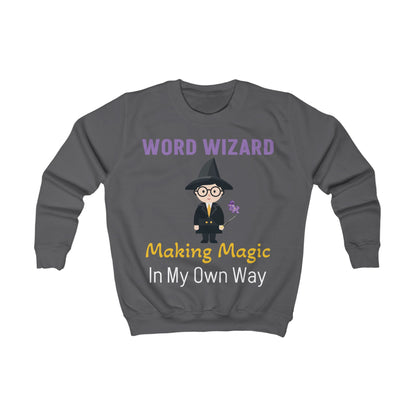 Word Wizard Kids Sweatshirt – Magical Cotton Blend Jumper