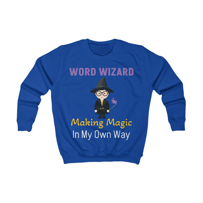 Word Wizard Kids Sweatshirt – Magical Cotton Blend Jumper