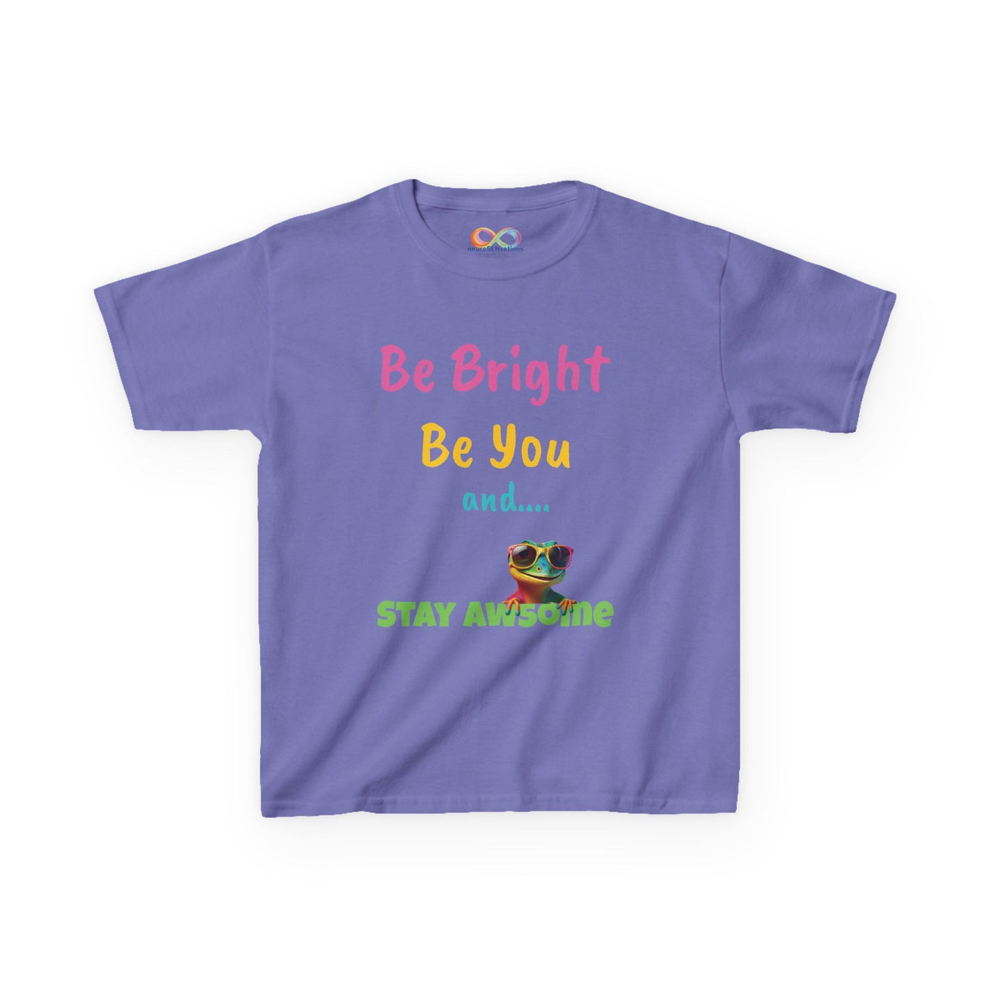 Be Bright Kids Tee – Colourful Cotton Shirt for Everyday Joy