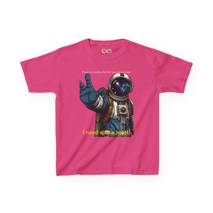I Need Space Tee – Kids Cotton Shirt with Astronaut Graphic