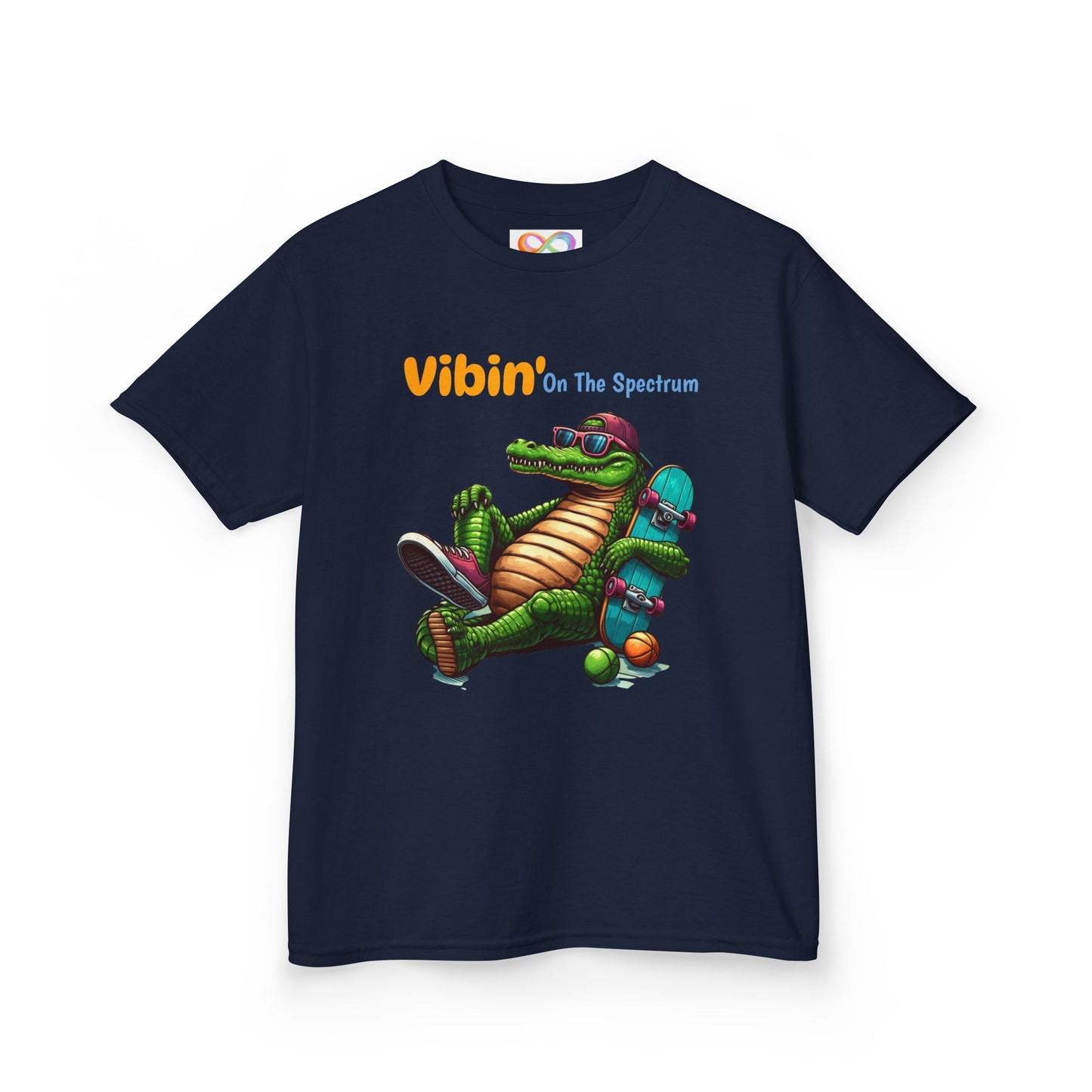 Vibin’ Kids Tee – Colourful Cotton T-Shirt for Neurodivergent Joy