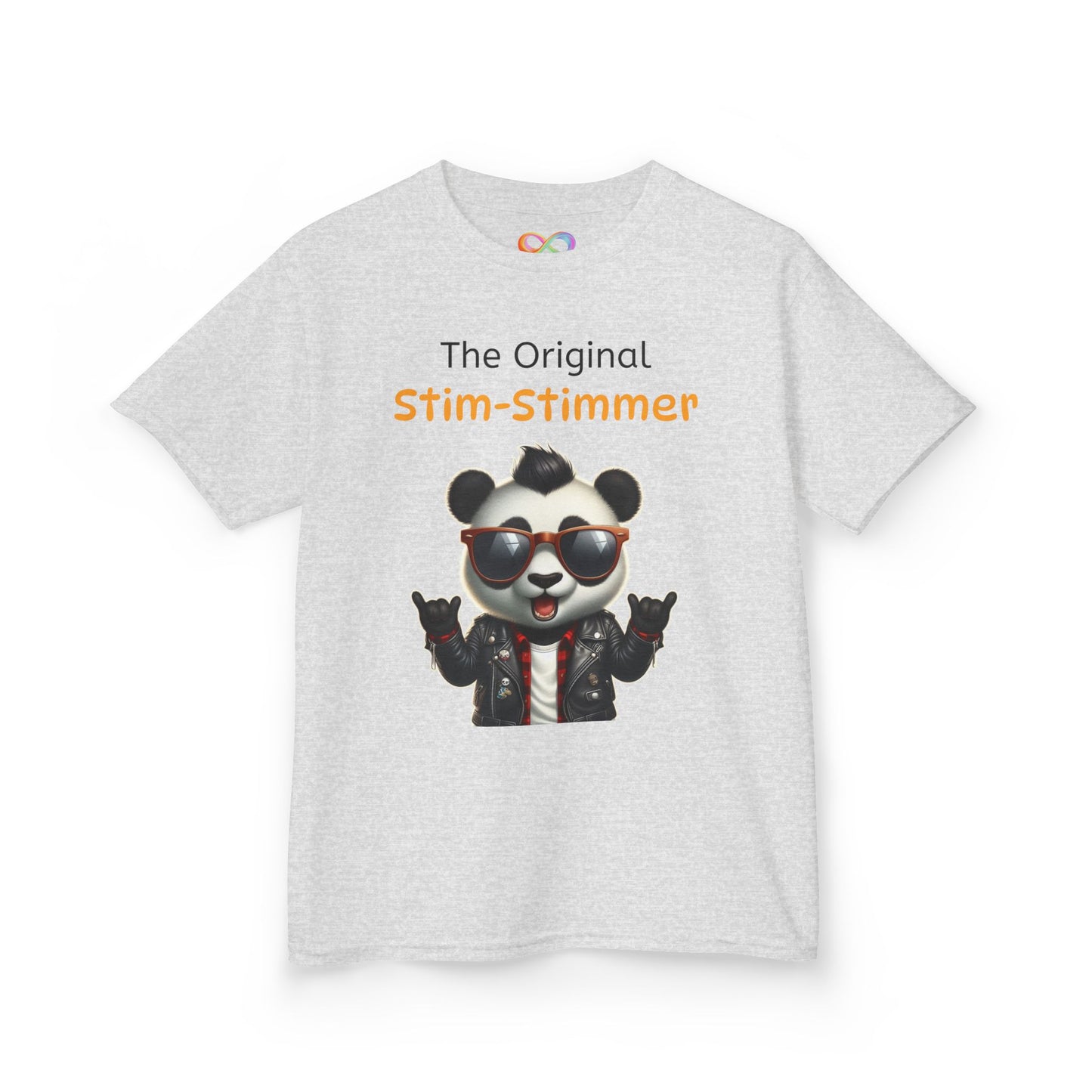 Panda Kids Tee – Colourful Cotton T-Shirt Celebrating Neurodivergent Movement & Joy