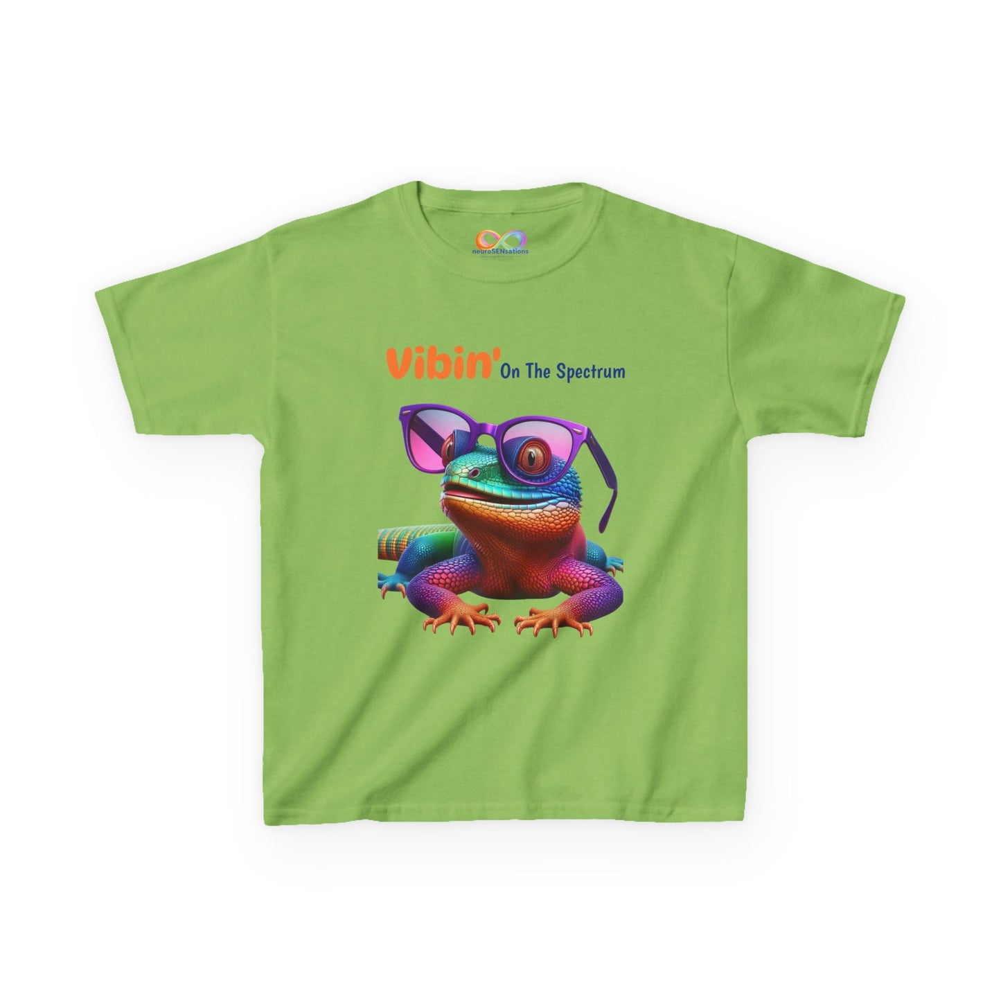 Vibin’ On The Spectrum Tee – Colourful Kids Graphic Shirt